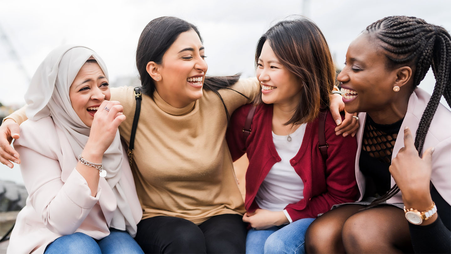 Diverse group of women